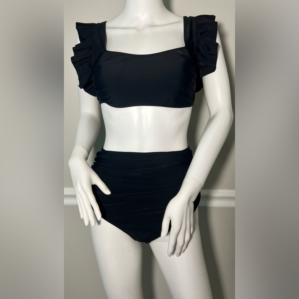 NWT High Waist Bikini Swimsuit Size Large